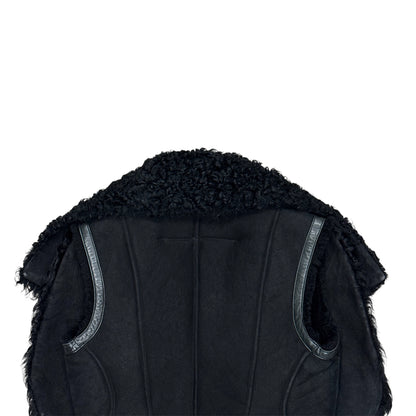 GIVENCHY BLACK SHEARLING VEST