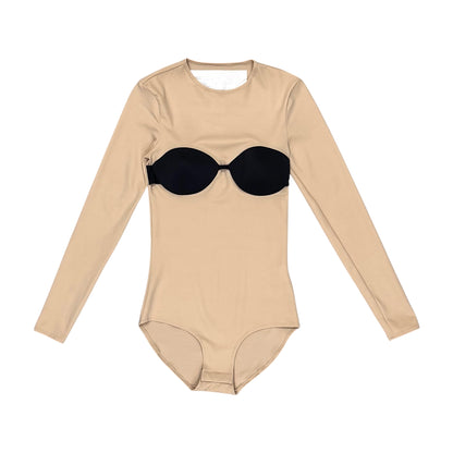 MASION MARGIELA X H&M BLACK BRA BODYSUIT