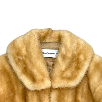DOLCE & GABBANA BUFF STOLE POCKET FUR