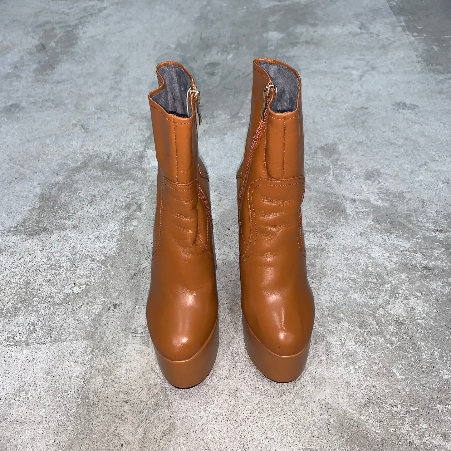 tan platform boots