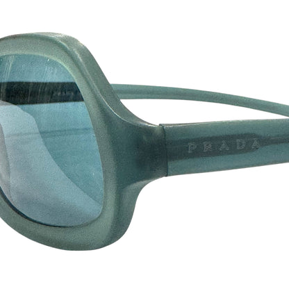 PRADA MATTE GREEN SUNGLASSES