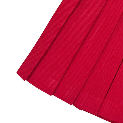 MIU MIU RED PLEATED SKIRT