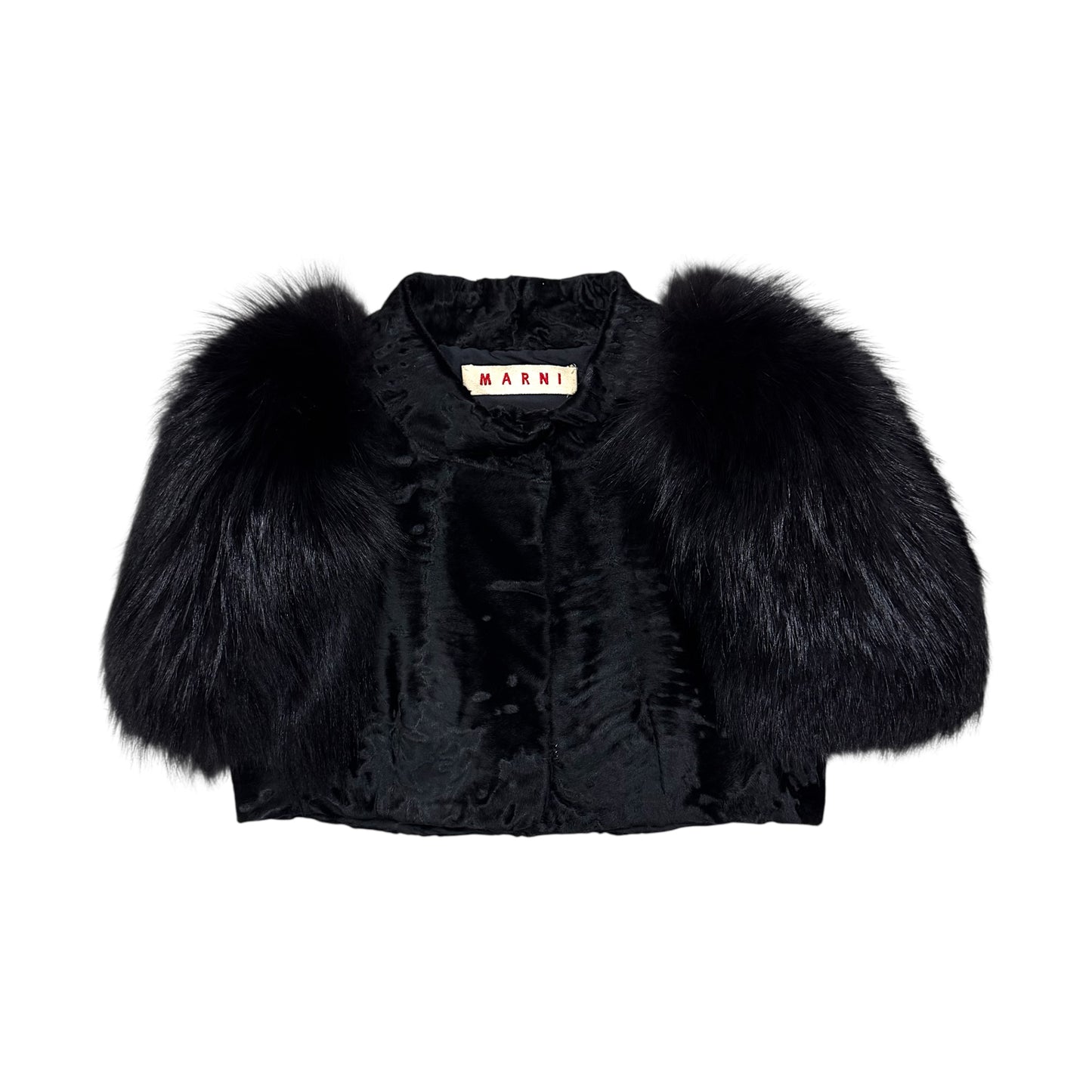 MARNI FUR BOLERO JACKET