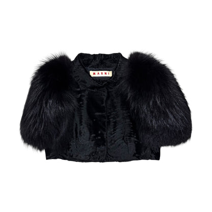 MARNI FUR BOLERO JACKET