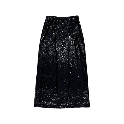 MIU MIU BLACK SEQUINS SKIRT