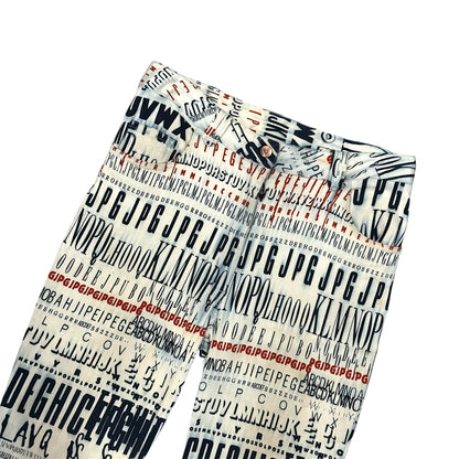 JEAN PAUL GAULTIER TYPO PANTS
