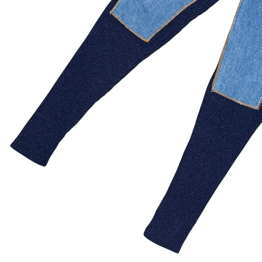 JEAN PAUL GAULTIER DENIM ILLUSION KNIT PANTS