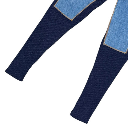 JEAN PAUL GAULTIER DENIM ILLUSION KNIT PANTS