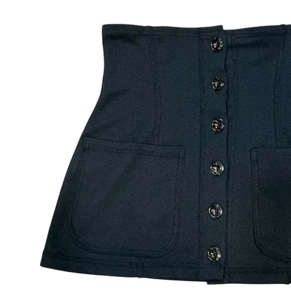 JUNIOR GAULTIER BLACK CORSET TOP