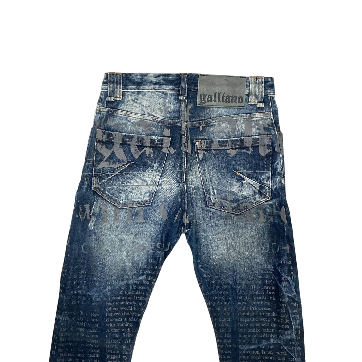 JOHN GALLIANO NEWSPAPER PRINTS JEAN