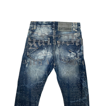 JOHN GALLIANO NEWSPAPER PRINTS JEAN