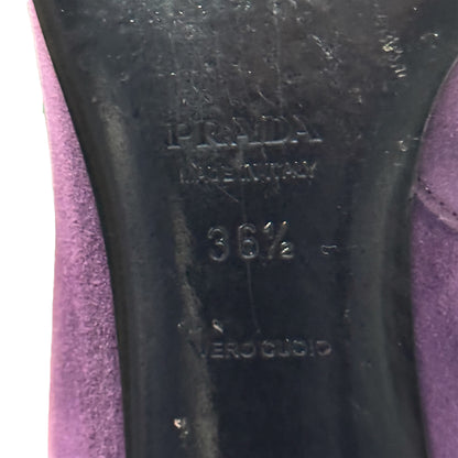 PRADA PURPLE SUEDE BOOTS