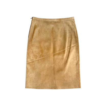 GUCCI CAMEL SUEDE SKIRT