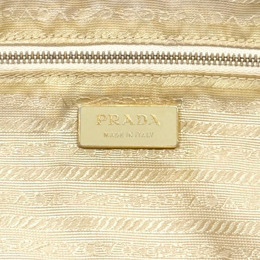 PRADA CAMEL PERFORATED LEATHER BAG