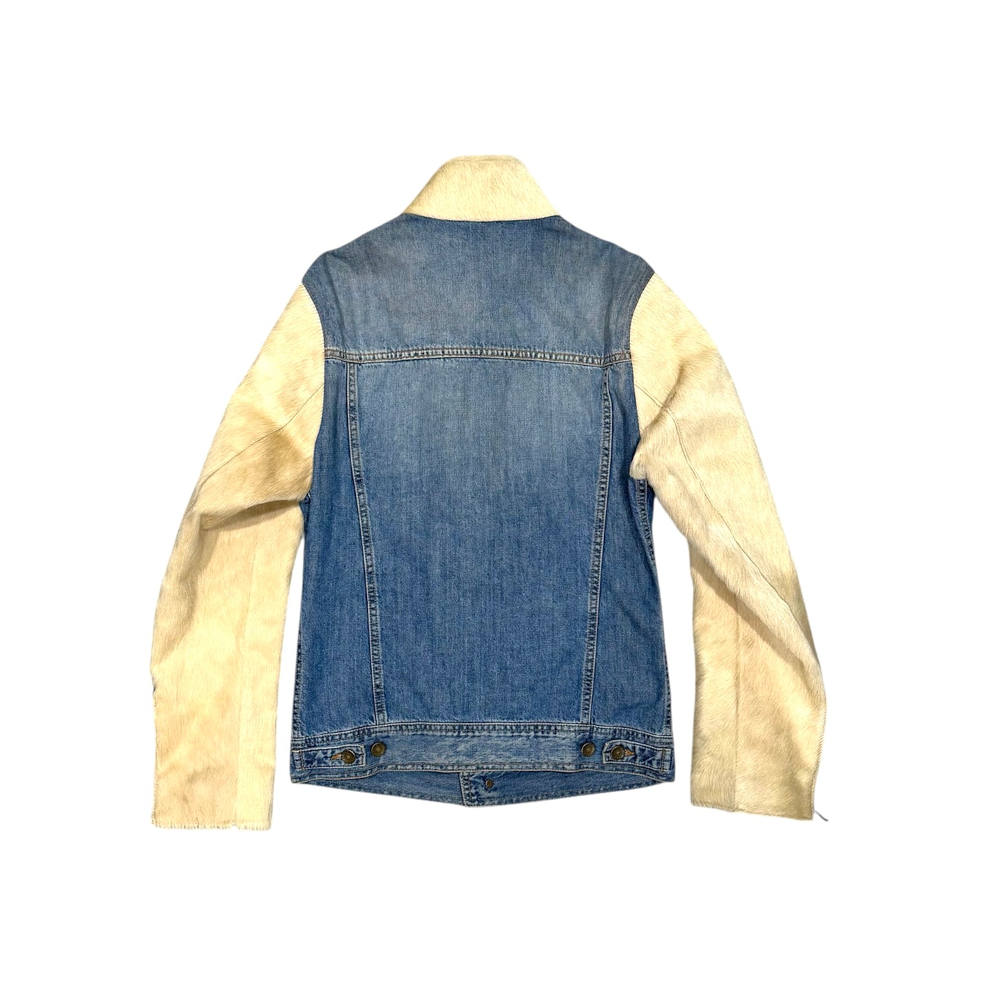 DOLCE & GABBANA FUR DENIM JACKET