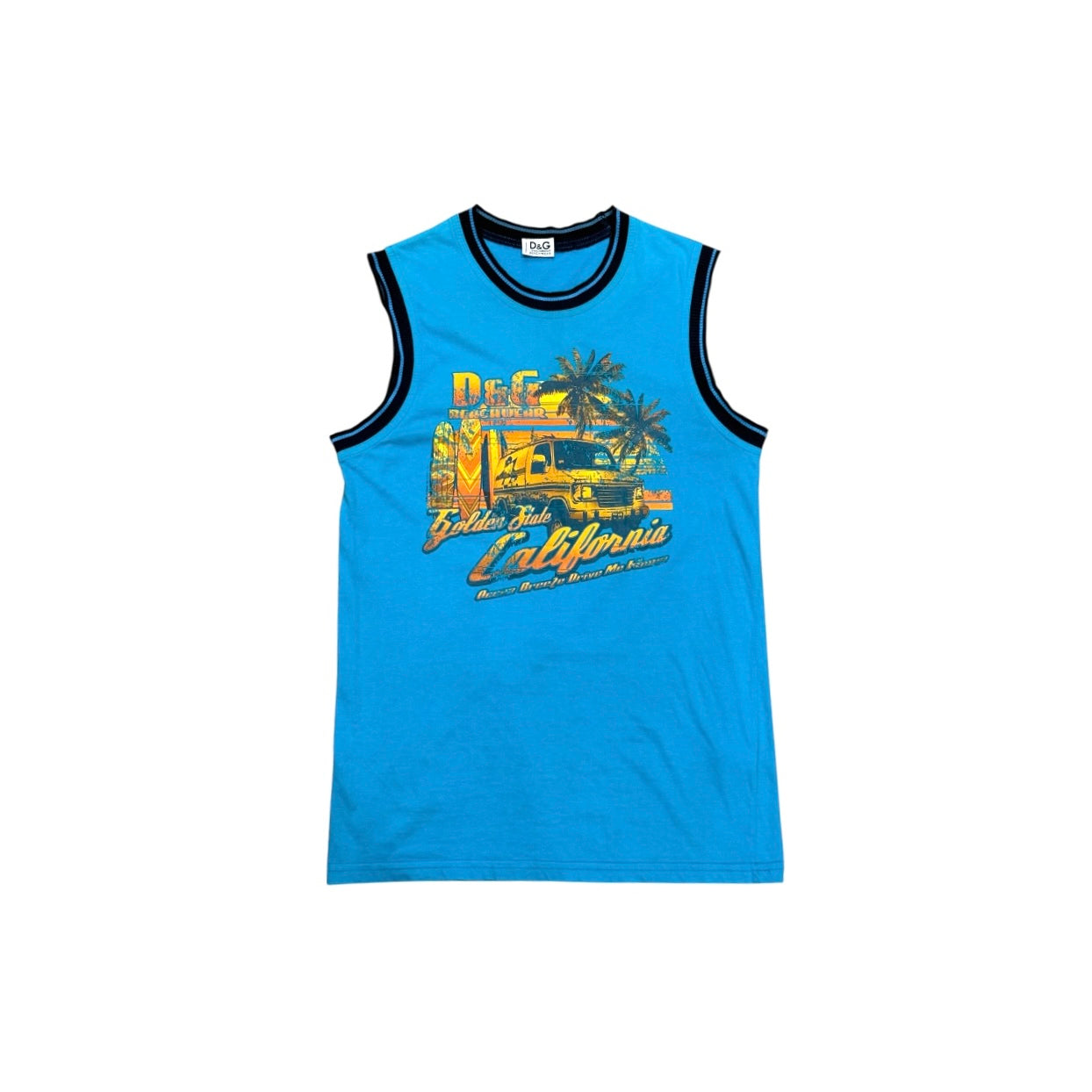 DOLCE & GABBANA BLUE TANK TOP