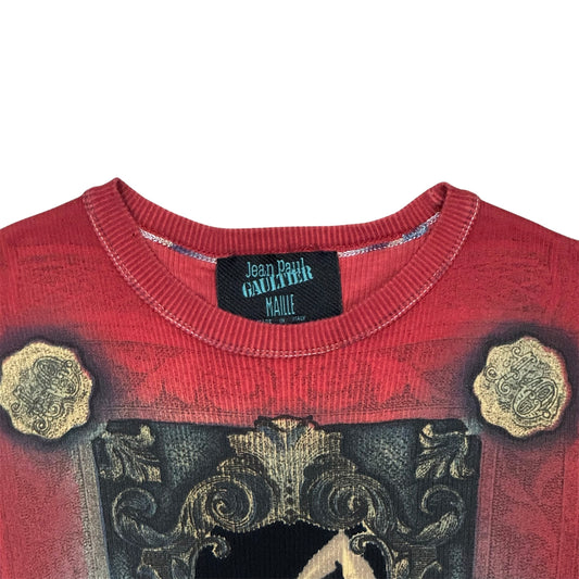 JEAN PAUL GAULTIER MAILLE 1990S  TATTOO ARTIST PRINT TOP