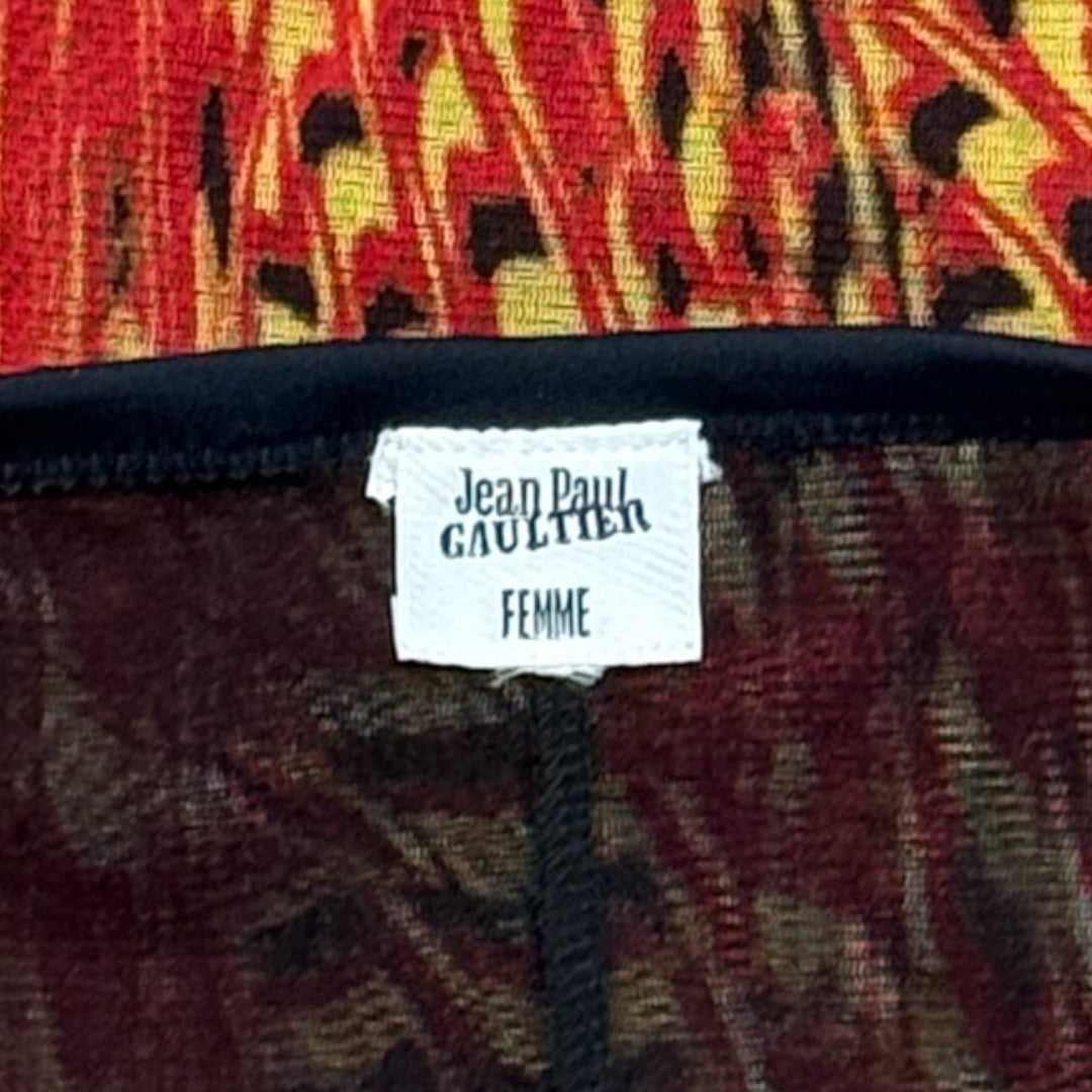 JEAN PAUL GAULTIER SPARROWS PRINTED TWIST MESH SET