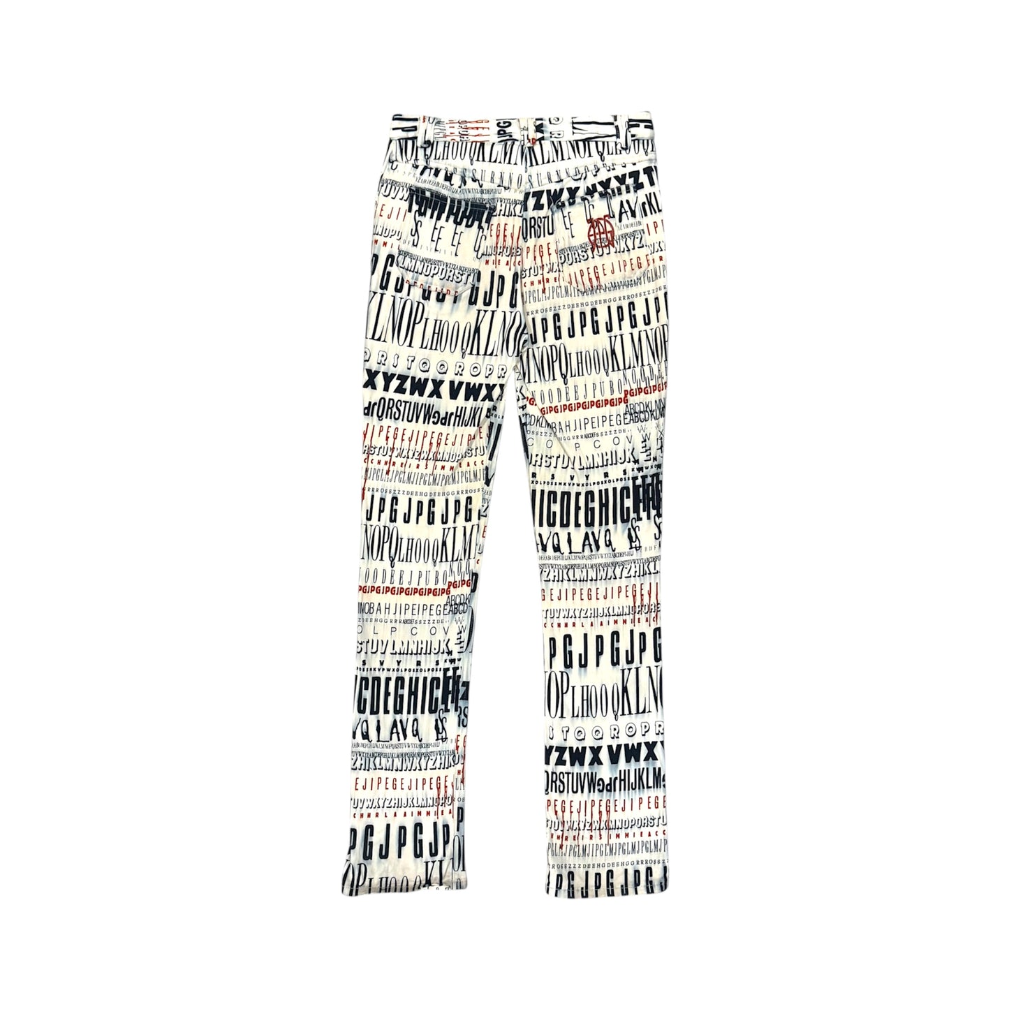 JEAN PAUL GAULTIER TYPO PANTS