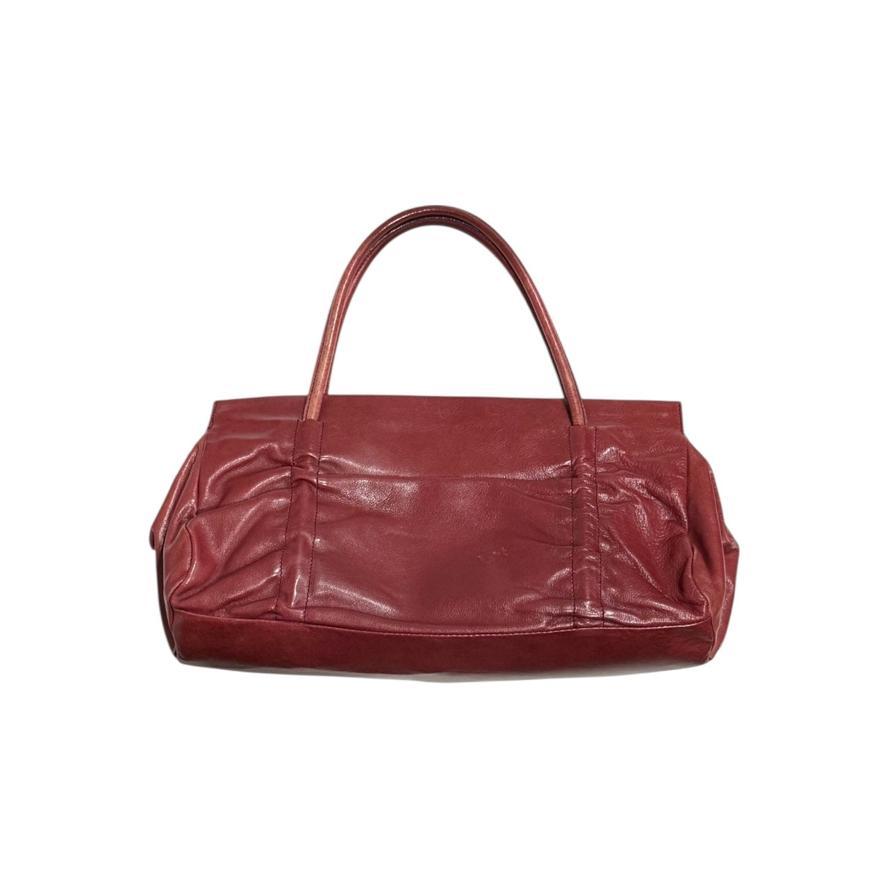 MIUMIU BURGUNDY RUCHED BAG
