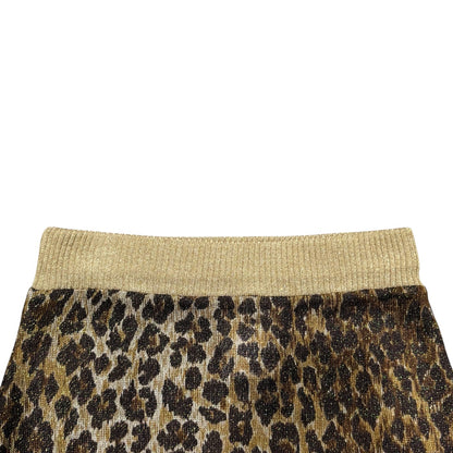 DOLCE & GABBANA SS2001 LEOPARD KNIT SKIRT