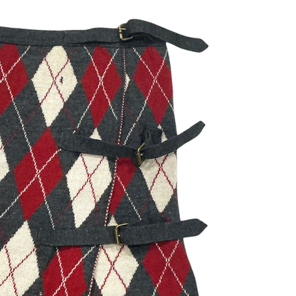 JEAN PAUL GAULTIER PLAID WOOL SKIRT