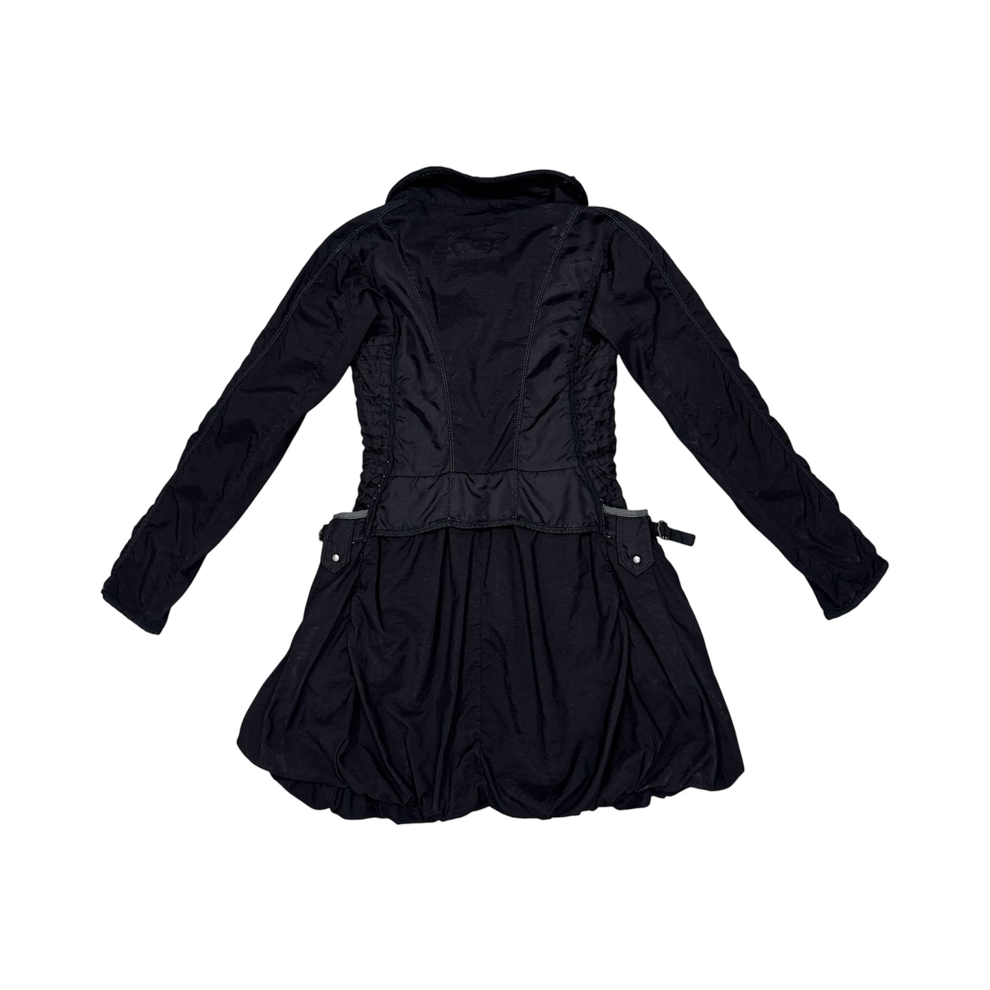 MARITHE FRANCOIS GIRBAUD BLACK NYLON DRESS