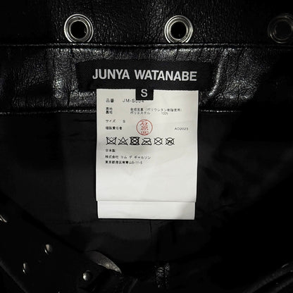 JUNYA WATANABE BLACK MULTI BUCKLE  MINI SKIRT