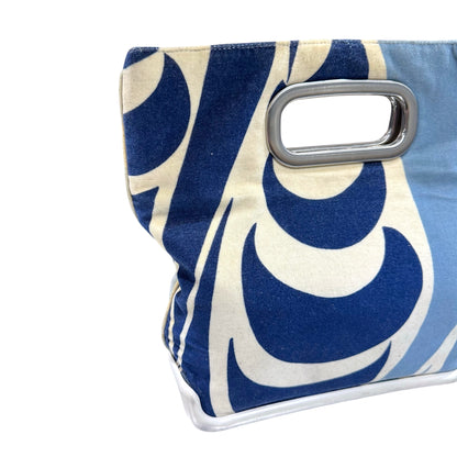 PRADA SPORT BLUE VELVET NEOPRENE HANDBAG