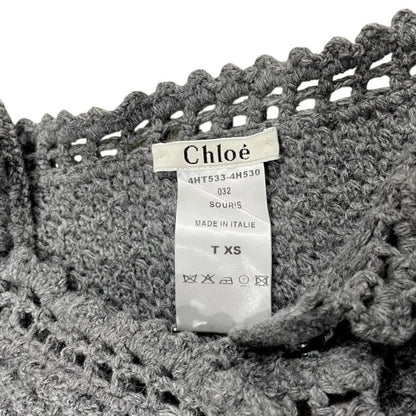 CHLOÉ GREY KNITTED TOP