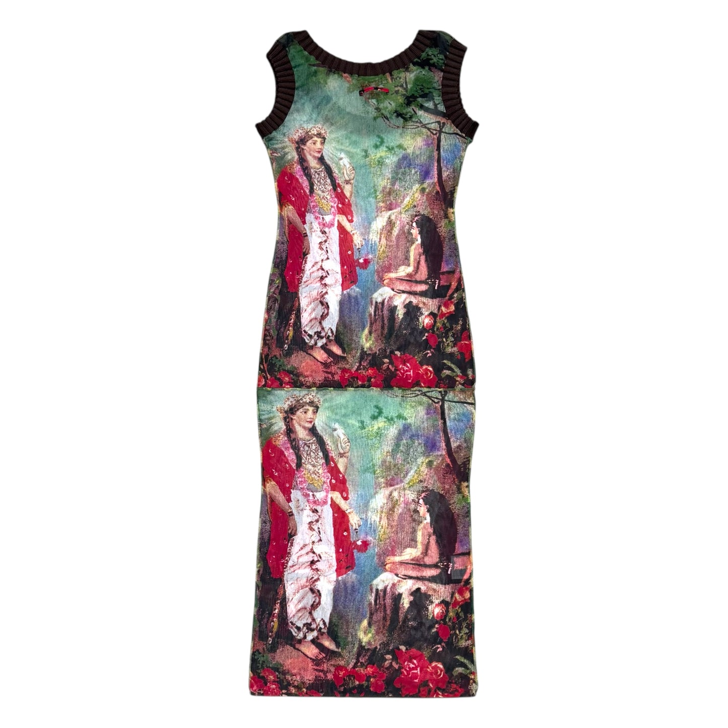 JEAN PAUL GAULTIER SS1998 HINDU GODDESS MESH DRESS