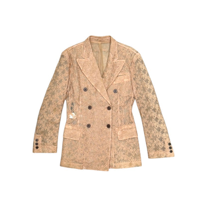 JEAN PAUL GAULTIER DOUBLE BREATS LACE BLAZER