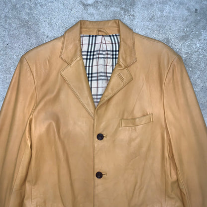 BURBERRY OVERSIZE LEATHER JACKET