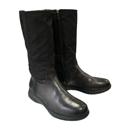 PRADA SPORTS BLACK NYLON LEATHER BOOTS