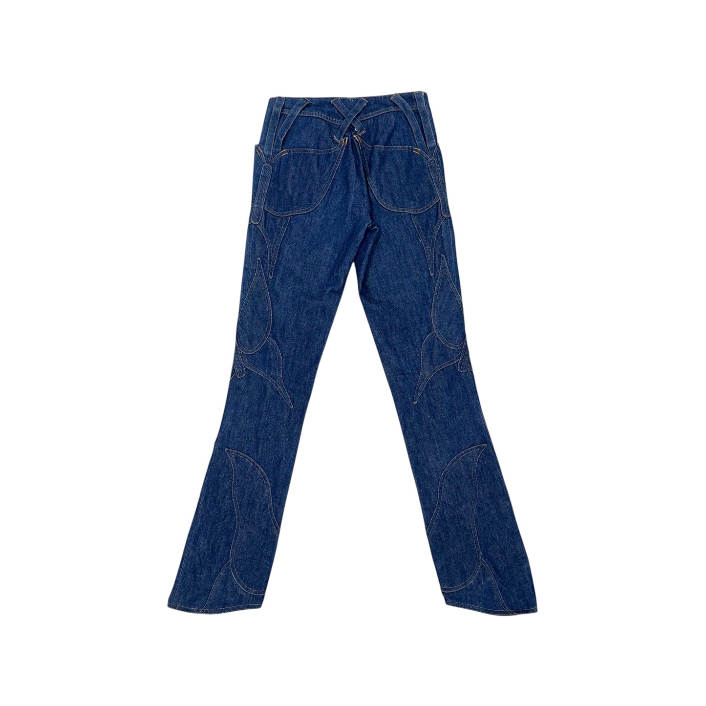 DOLCE & GABBANA 00S FLOWER DENIM PANTS