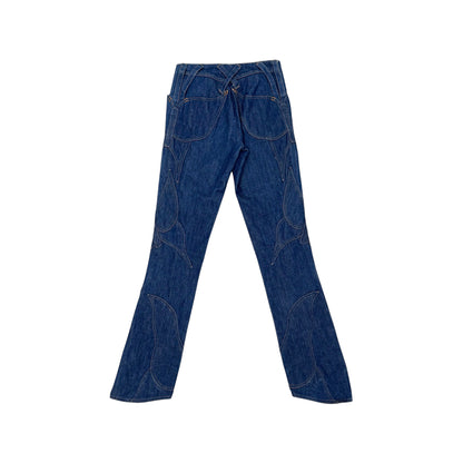 DOLCE & GABBANA 00S FLOWER DENIM PANTS