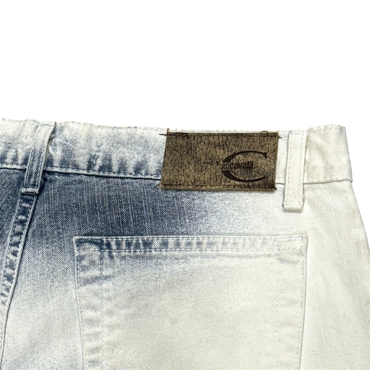 JUST CAVALLI SNOW DYED DENIM  PANTS