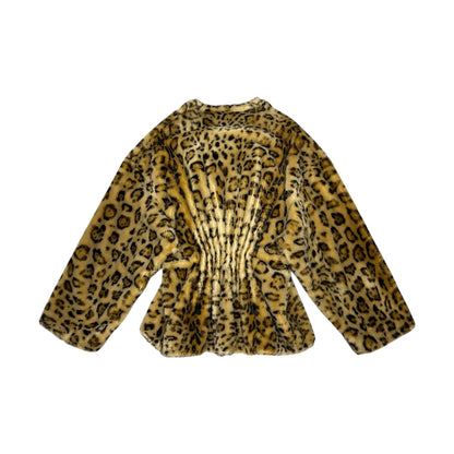 EMPORIO ARMANI LEOPARD FUR PRINTS JACKET