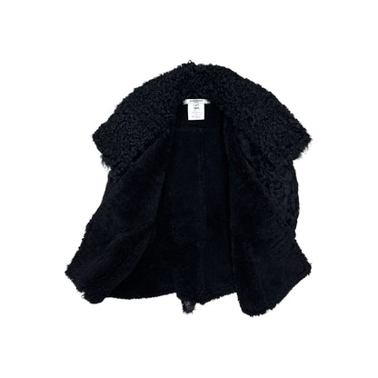 GIVENCHY BLACK SHEARLING VEST