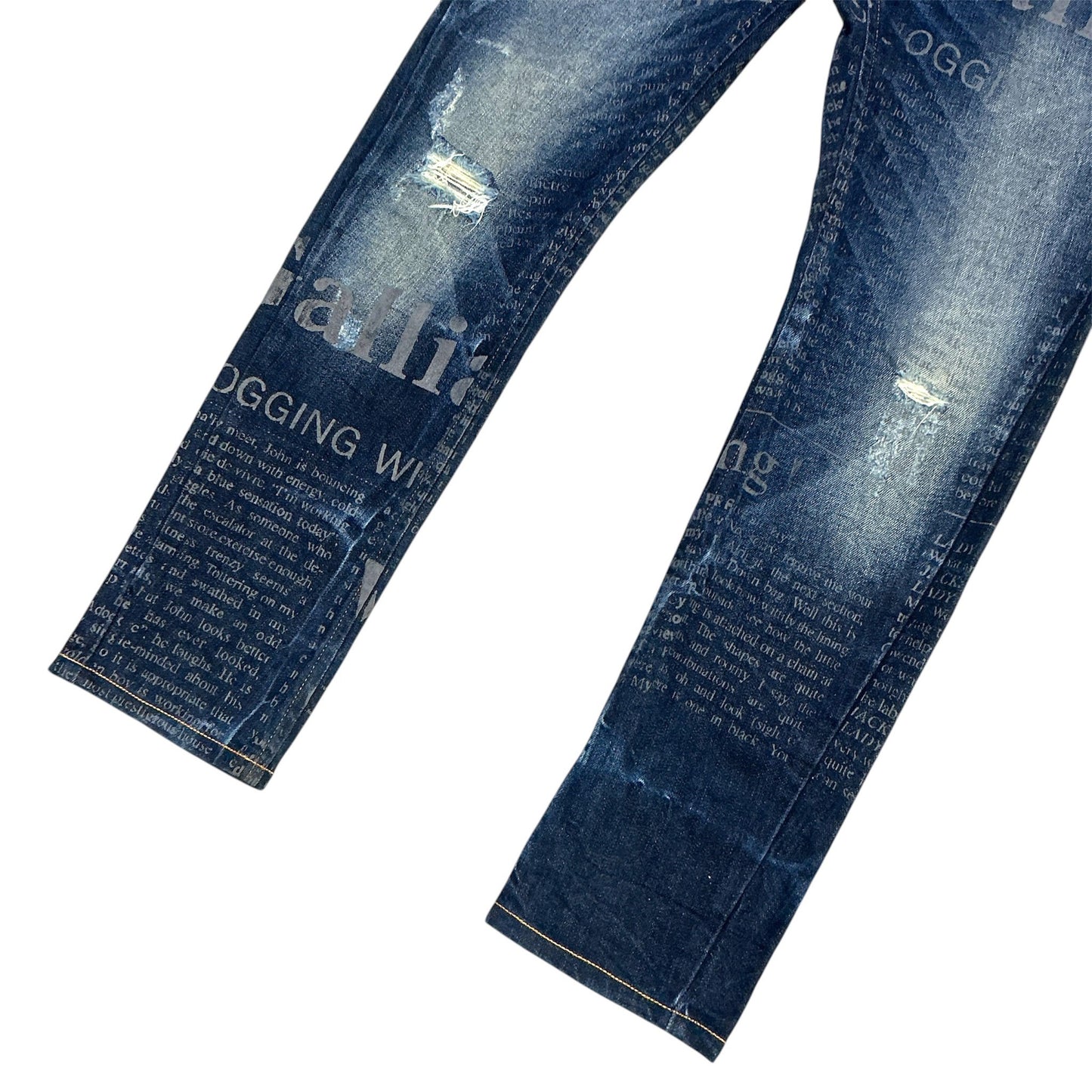 JOHN GALLIANO NEWSPAPER PRINTS JEAN