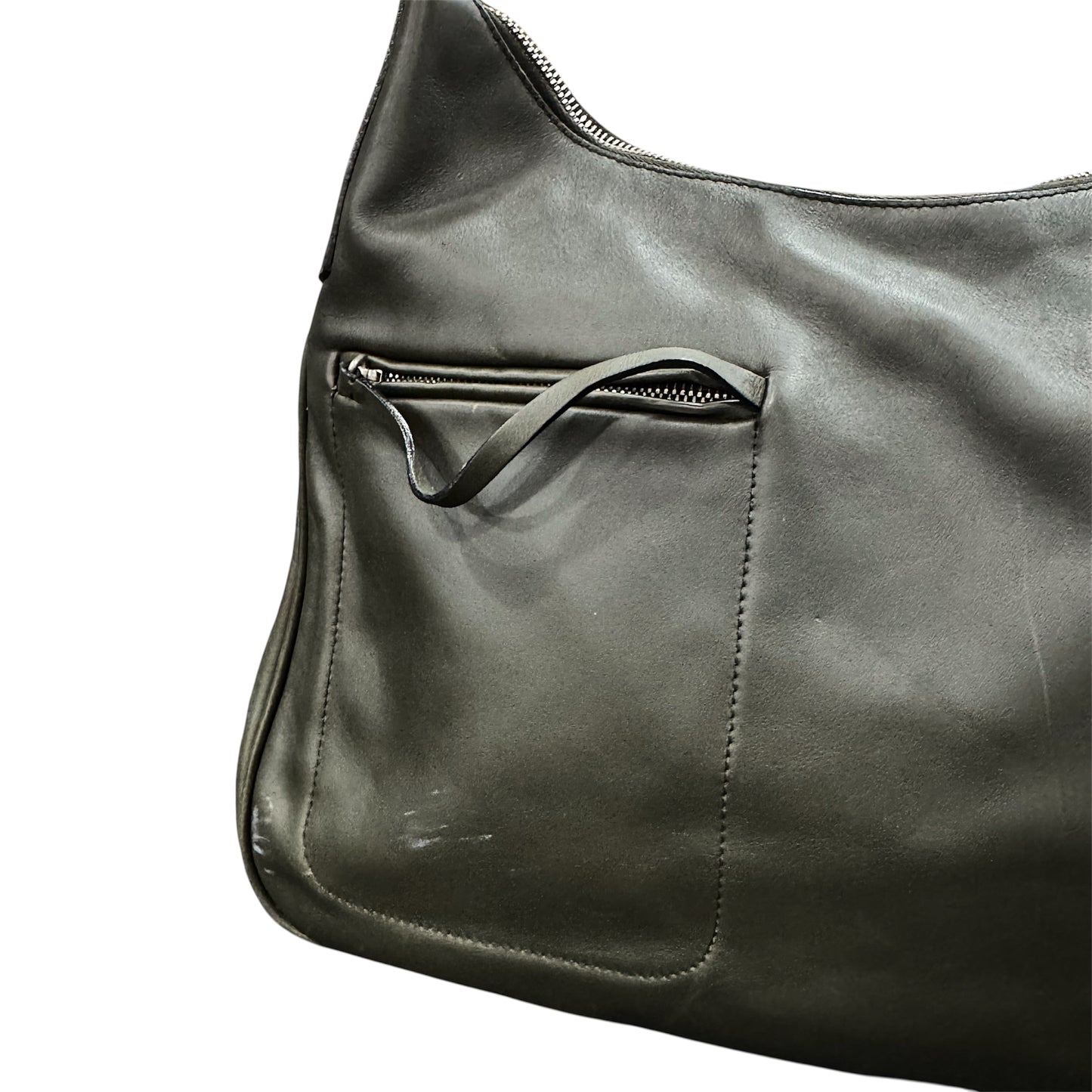 PRADA CLEO KHAKI LEATHER BAG