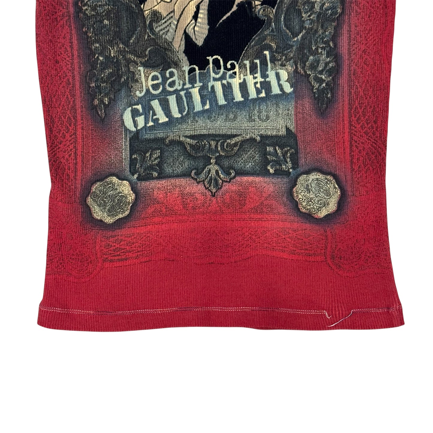 JEAN PAUL GAULTIER MAILLE 1990S  TATTOO ARTIST PRINT TOP