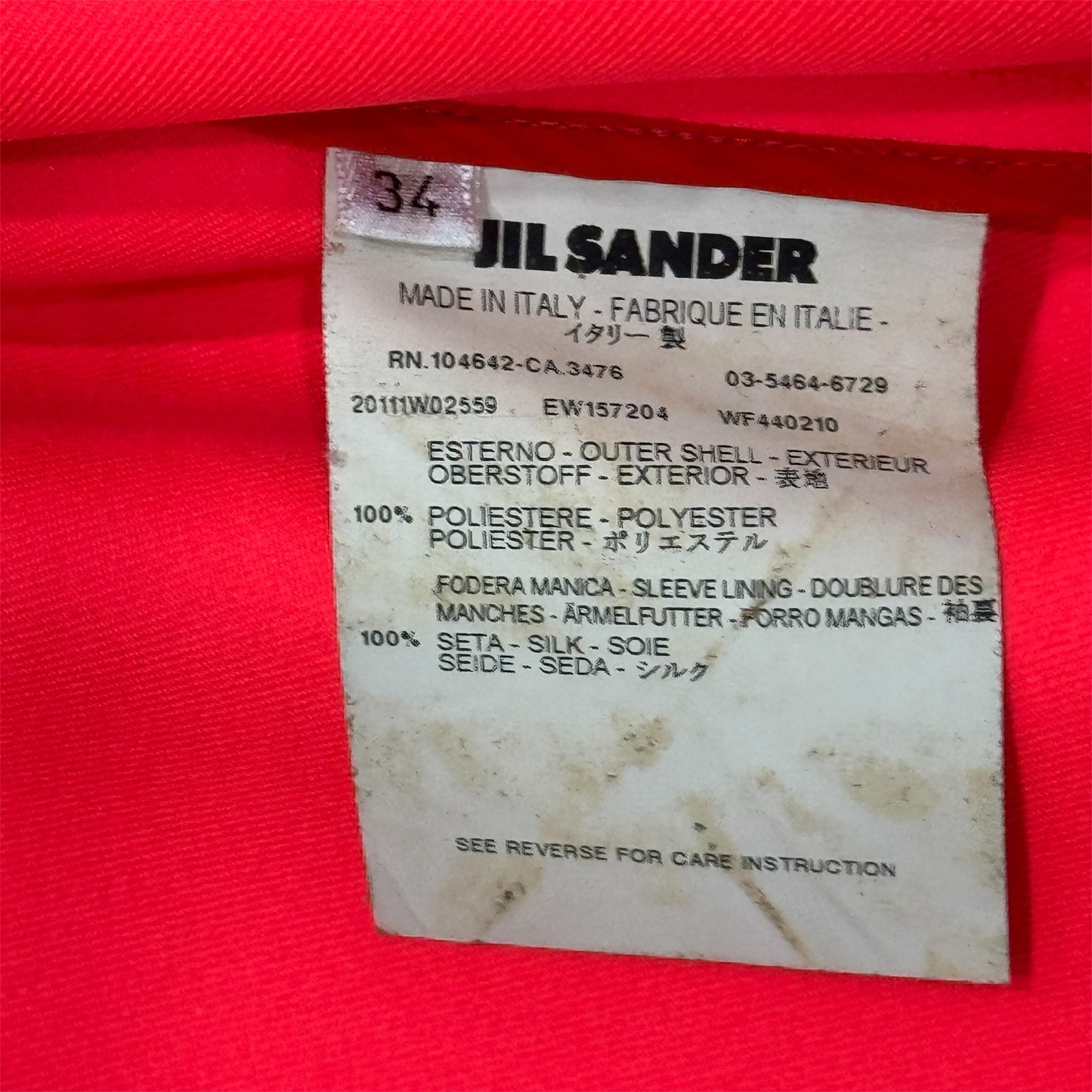 JIL SANDER NEON PINK BLAZER