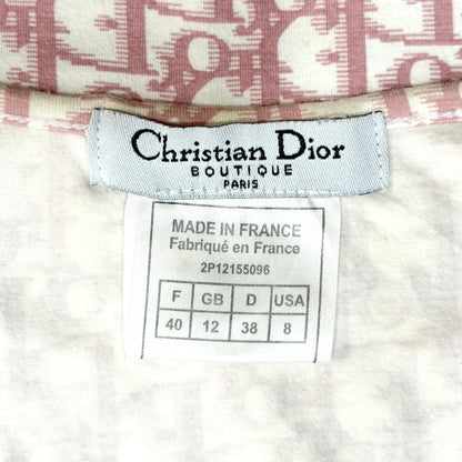 CHRISTIAN DIOR PINK TROTTER MONOGRAM TOP