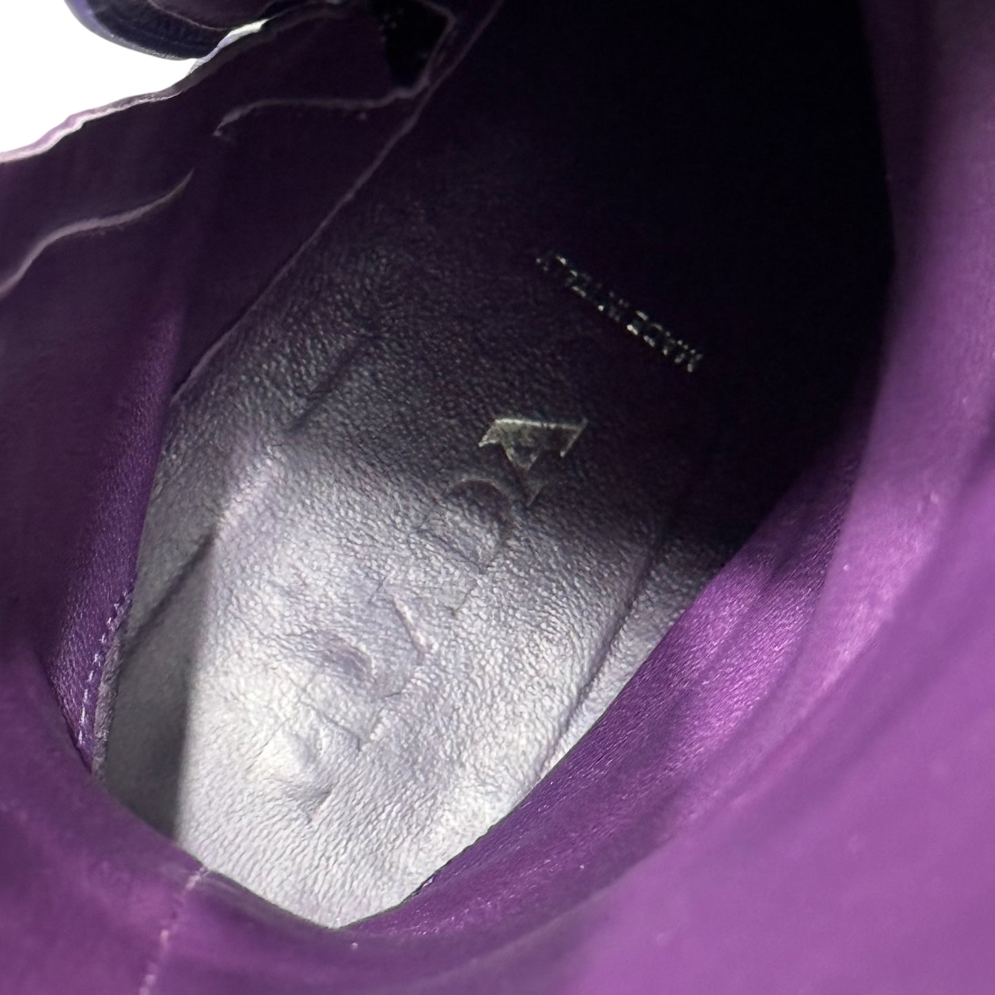 PRADA PURPLE SUEDE BOOTS