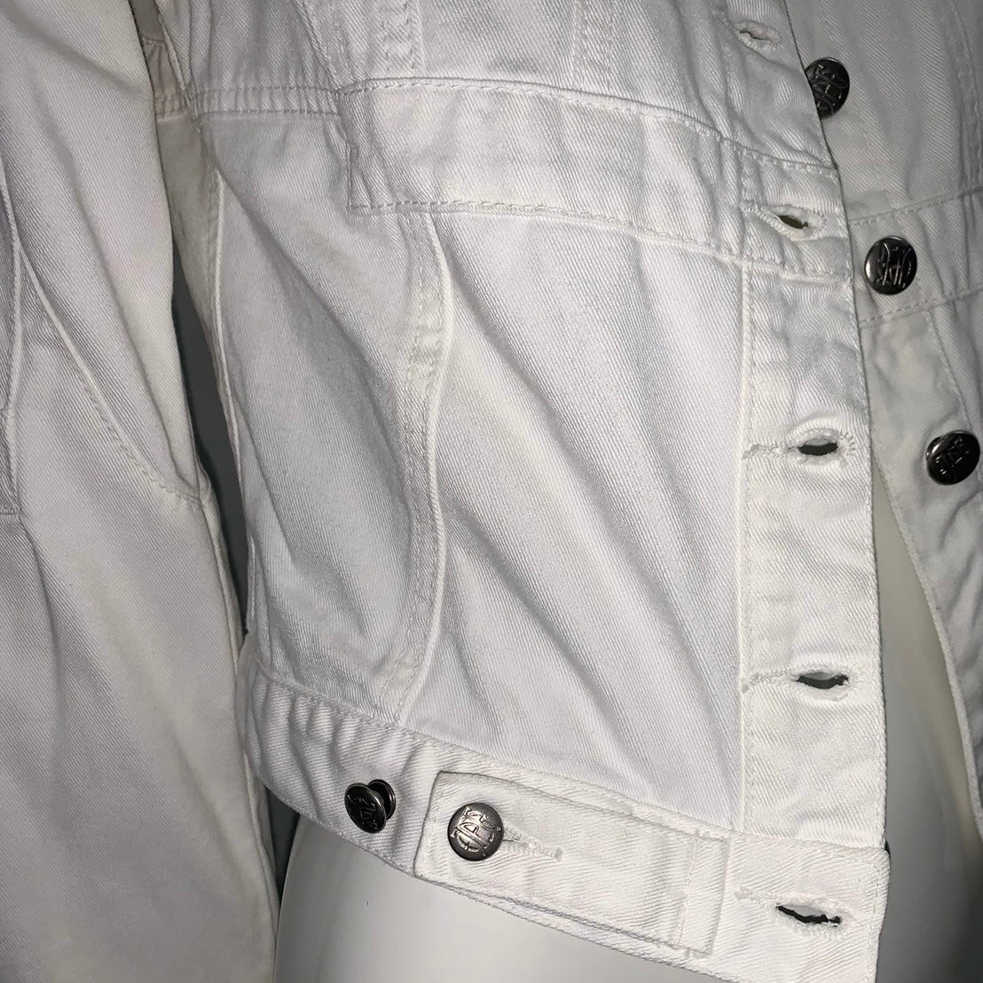 JEAN PAUL GAULTIER WHITE DENIM JACKET