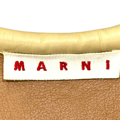 MARNI BUTTER YELLOW LEATHER TOP
