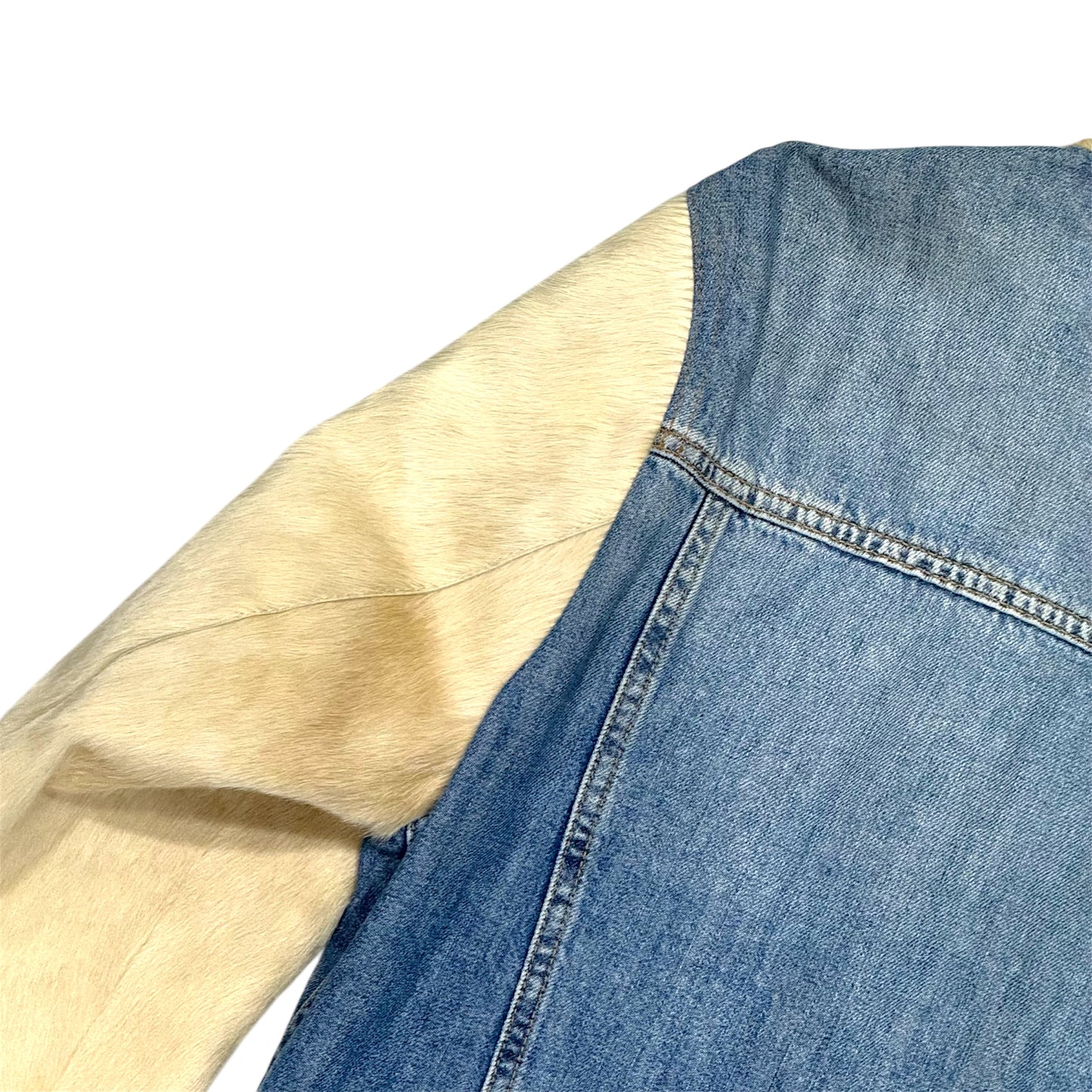 DOLCE & GABBANA FUR DENIM JACKET