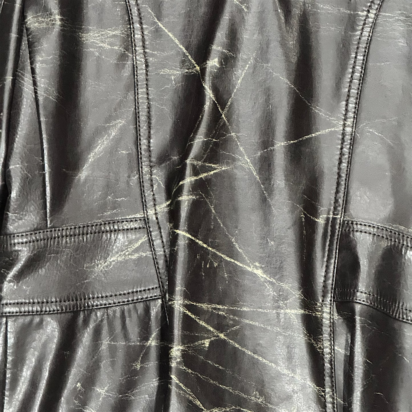 YVES SAINT LAURENT BROWN LEATHER JACKET