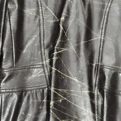 YVES SAINT LAURENT BROWN LEATHER JACKET